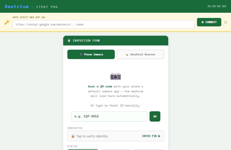 Seatrium Scanner homepage